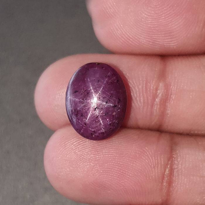 star ruby oval cabochon