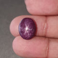 star ruby oval cabochon