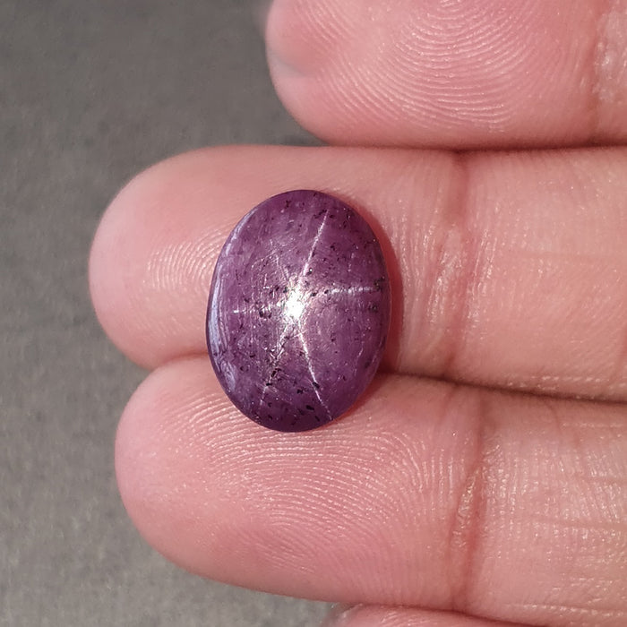 star ruby oval cabochon