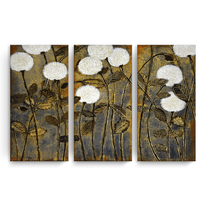 A Million Wishes No. 1/2/3' 3 Piece Wrapped Canvas Wall Art Set