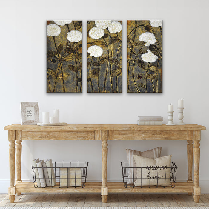 A Million Wishes No. 1/2/3' 3 Piece Wrapped Canvas Wall Art Set