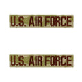 Air Force Tape: U.S. Air Force - embroidered on OCP with hook