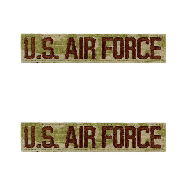 Air Force Tape: U.S. Air Force - embroidered on OCP with hook