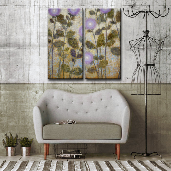 Amethyst' 2 Piece Wrapped Canvas Wall Art Set