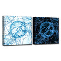 Aqueous Trance No. 19-AB' Wrapped Canvas Wall Art Set