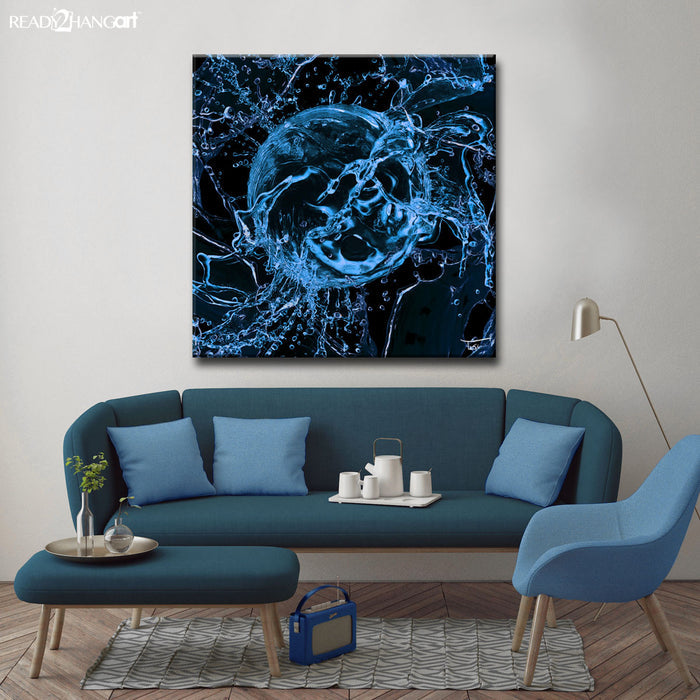Aqueous Trance No. 19-B' Wrapped Canvas Wall Art