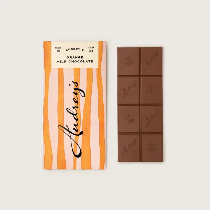 Audrey's 38% Orange Milk Chocolate Bar