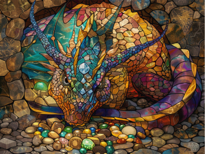 Awe-Inspiring Dragon Curled