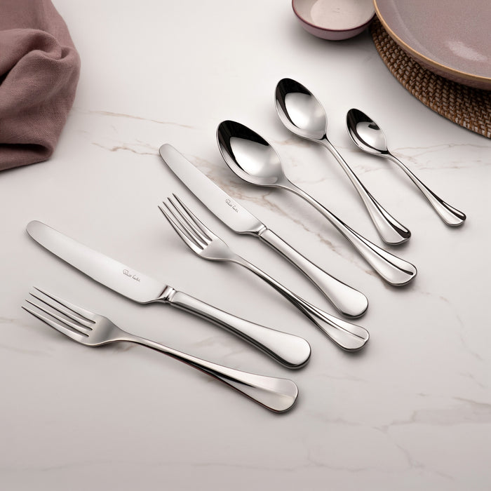 Baguette Bright Cutlery Set, 56 Piece for 8 People