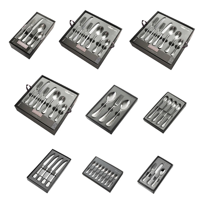 Baguette Bright Cutlery Set, 56 Piece for 8 People