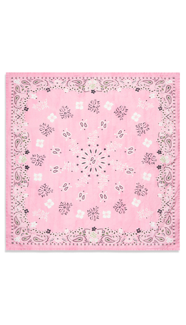 'Bandana' Linen Napkin in Rose Pink, 50x50cm