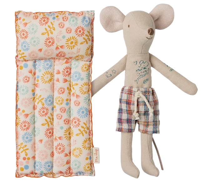 Beach Mouse with Air Mattress - Dad