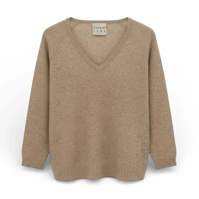Boyfriend V Neck /  Light Brown