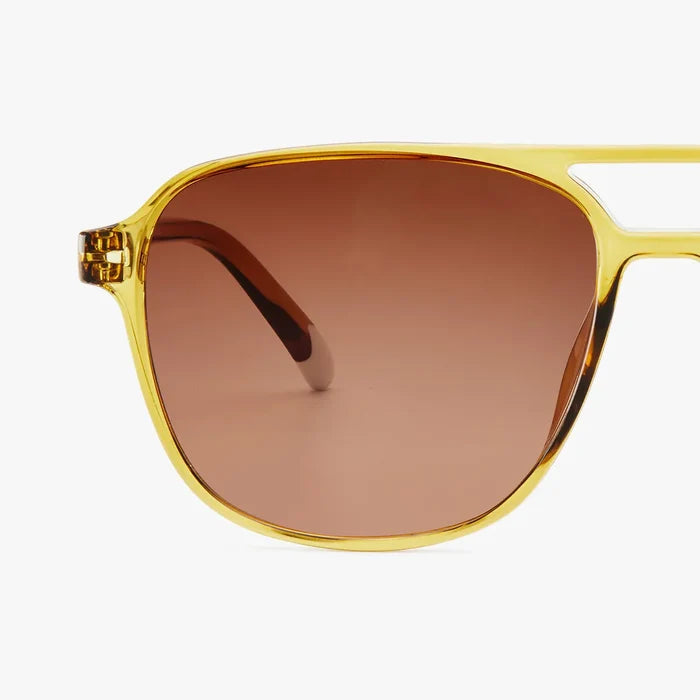 Brad / Sunglasses - Glossy Ecru Olive