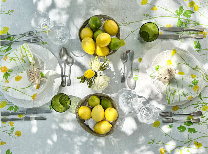 'Buttercup' Linen Napkin, 50x50cm