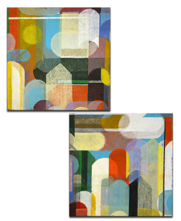 Calypso No. 1/2' 2 Piece Wrapped Canvas Wall Art Set