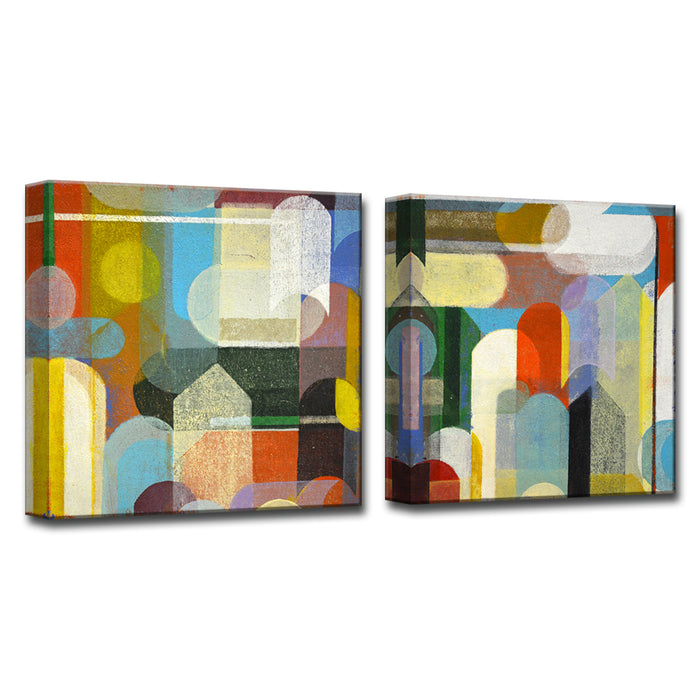 Calypso No. 1/2' 2 Piece Wrapped Canvas Wall Art Set