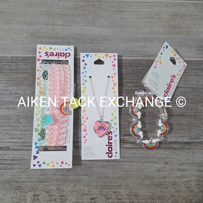 Claire's Club Bundle - 1 Bracelet, 1 Necklace, 3 Chokers