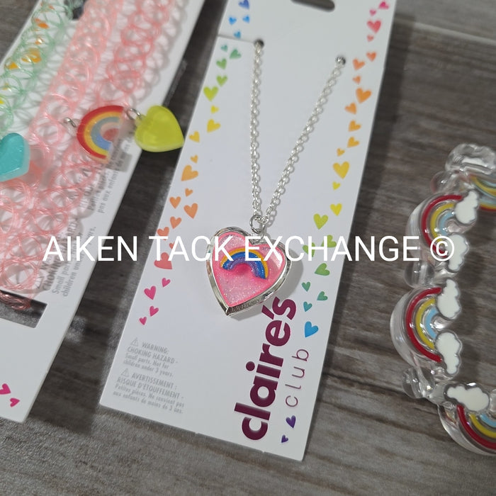 Claire's Club Bundle - 1 Bracelet, 1 Necklace, 3 Chokers