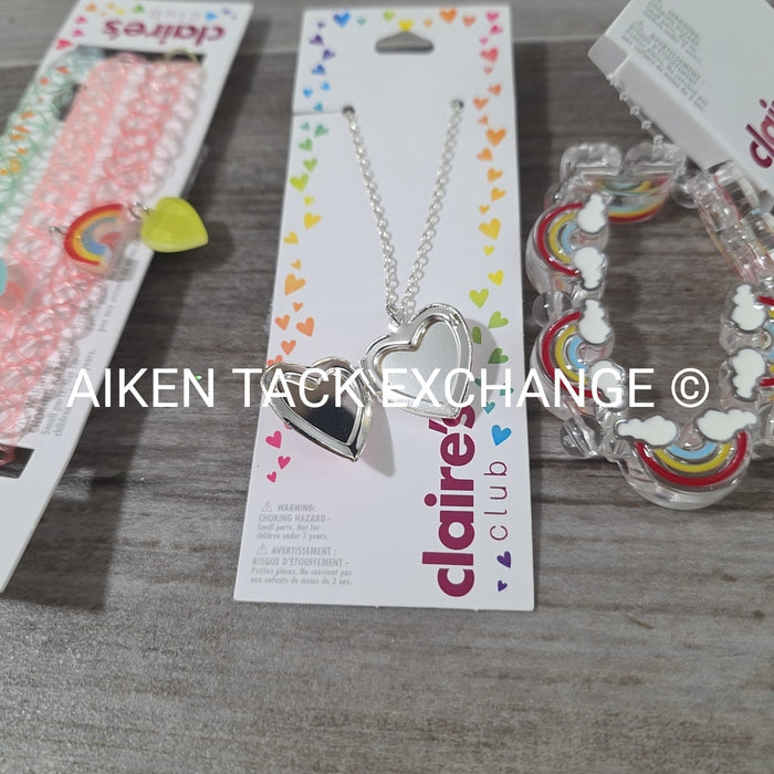 Claire's Club Bundle - 1 Bracelet, 1 Necklace, 3 Chokers