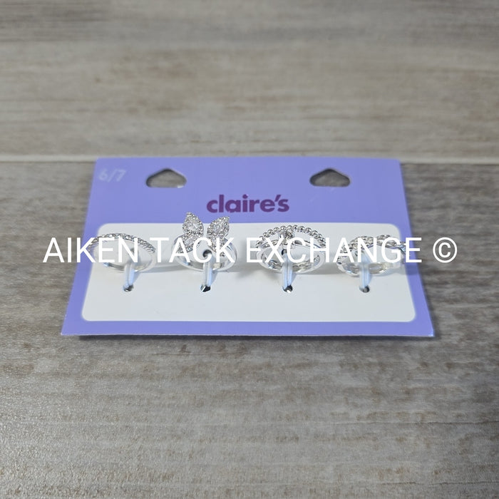 Claire's Ring Set (4) - Size 6/7