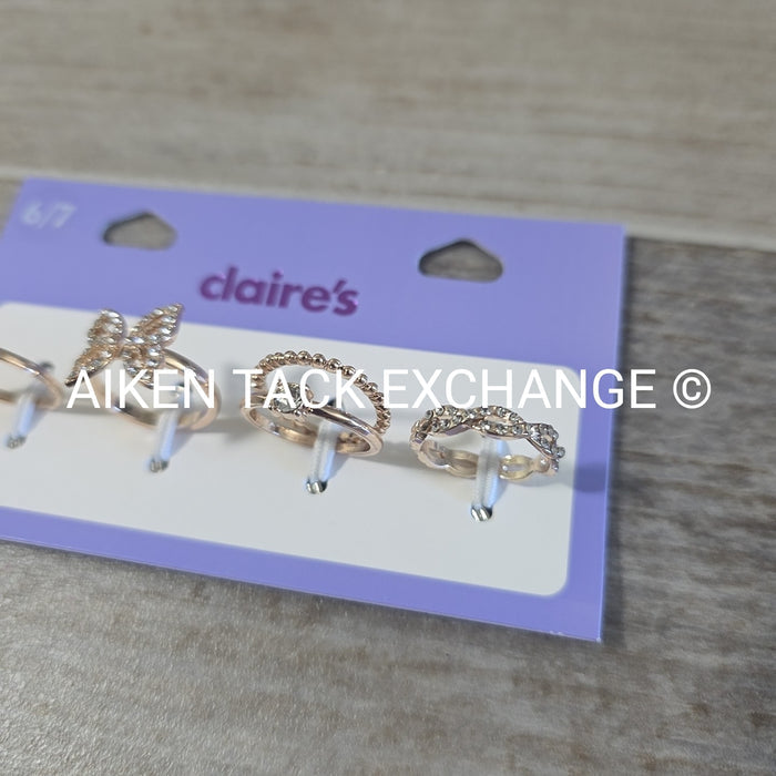 Claire's Ring Set (4) - Size 6/7