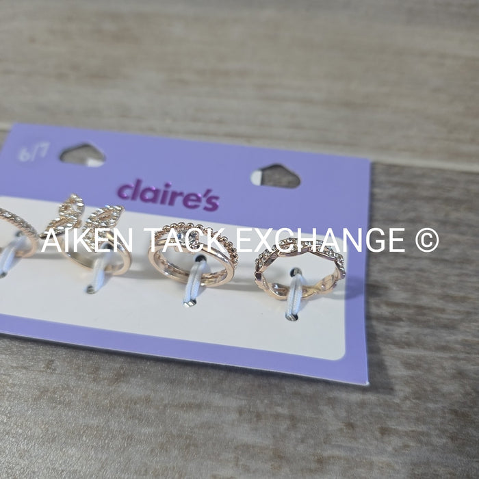 Claire's Ring Set (4) - Size 6/7