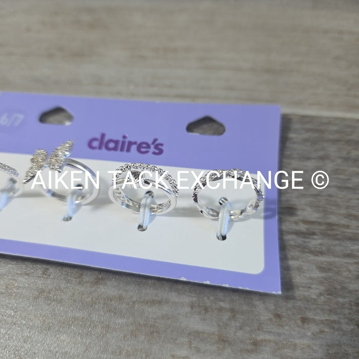 Claire's Ring Set (4) - Size 6/7