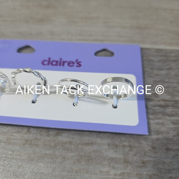 Claire's Ring Set (4) - Size 6/7