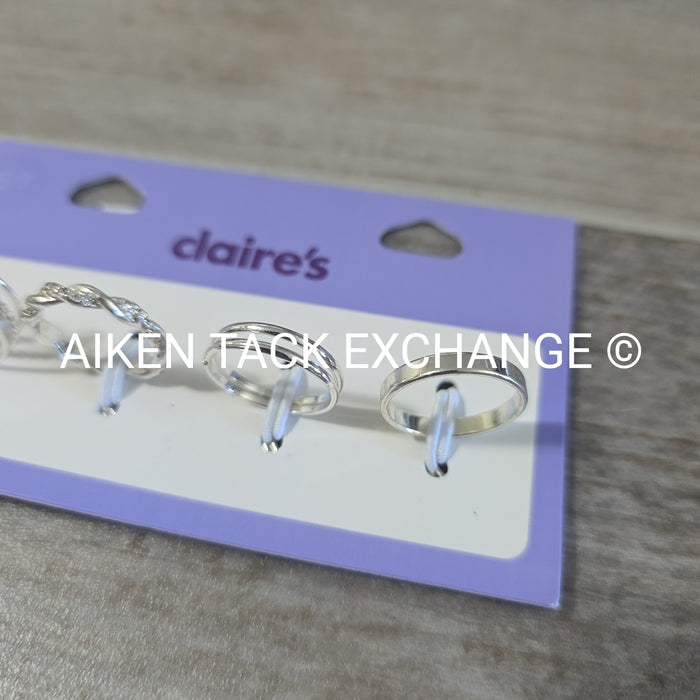 Claire's Ring Set (4) - Size 6/7
