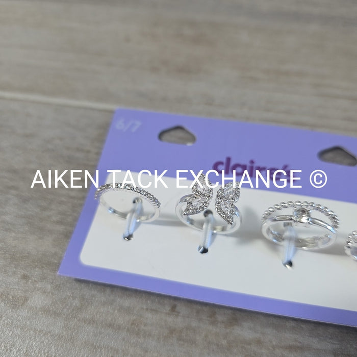 Claire's Ring Set (4) - Size 6/7