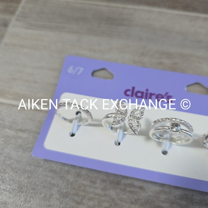 Claire's Ring Set (4) - Size 6/7