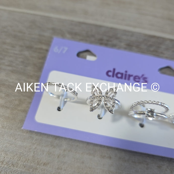 Claire's Ring Set (4) - Size 6/7