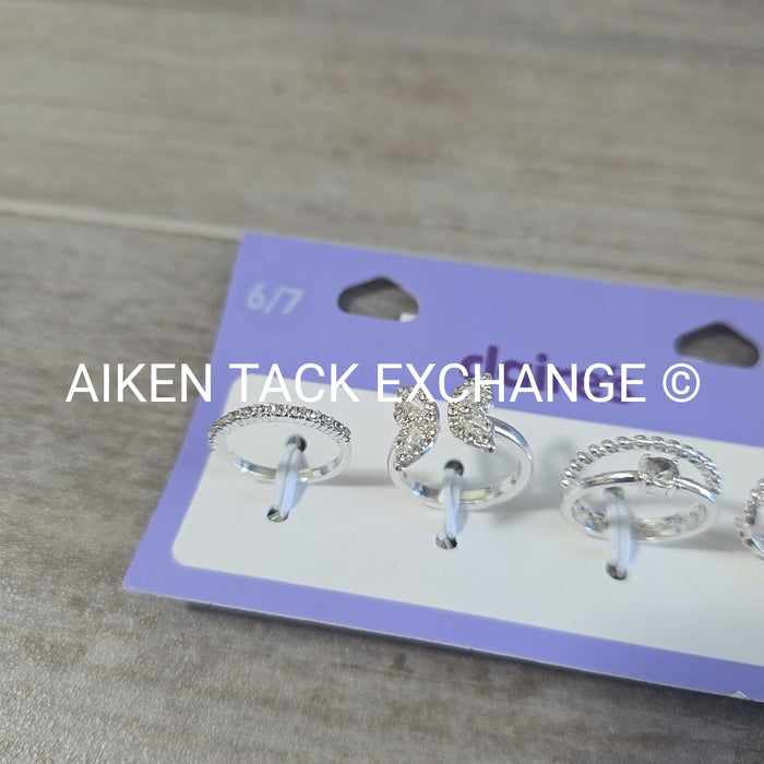 Claire's Ring Set (4) - Size 6/7