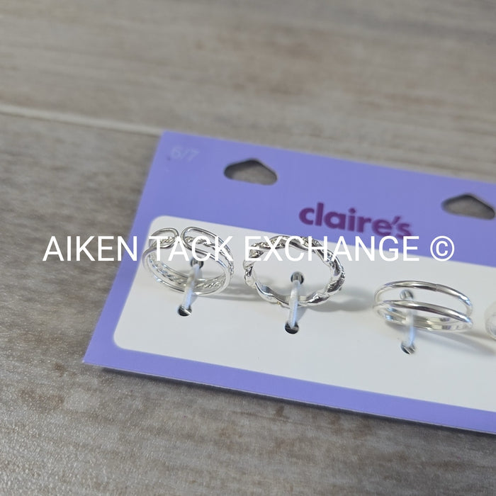 Claire's Ring Set (4) - Size 6/7