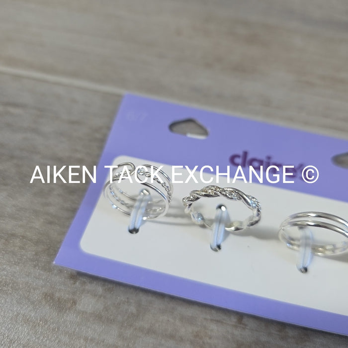 Claire's Ring Set (4) - Size 6/7