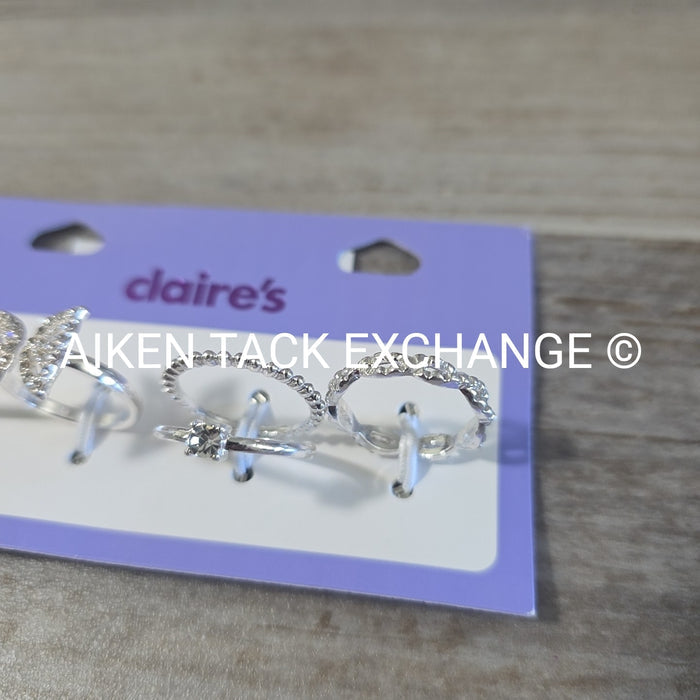 Claire's Ring Set (4) - Size 8/9