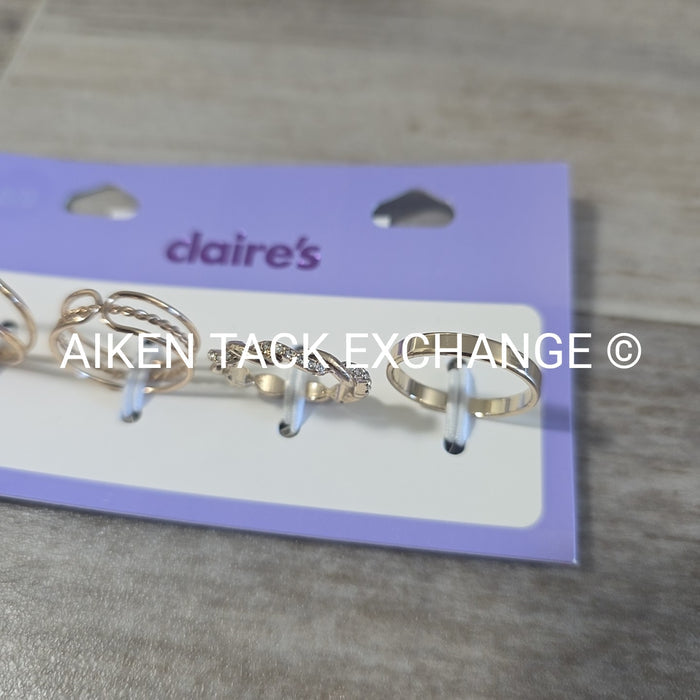 Claire's Ring Set (4) - Size 8/9