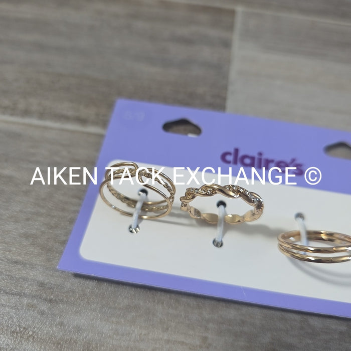 Claire's Ring Set (4) - Size 8/9