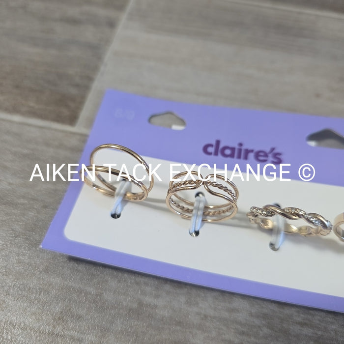 Claire's Ring Set (4) - Size 8/9