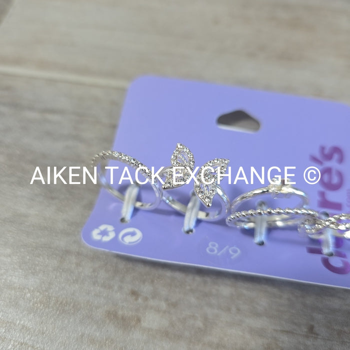 Claire's Ring Set (4) - Size 8/9