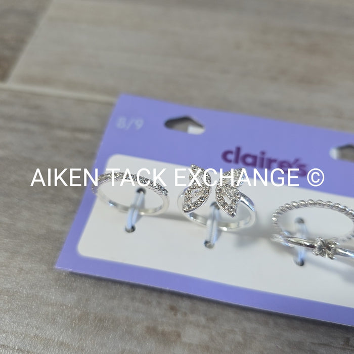Claire's Ring Set (4) - Size 8/9