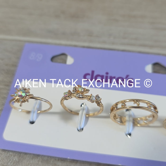 Claire's Ring Set (4) - Size 8/9