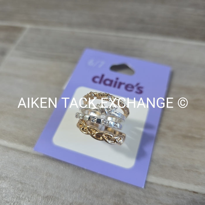 Claire's Stackable Rings - Size 6/7