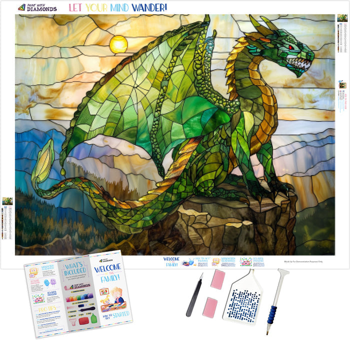 Emerald Guardian Majestic Dragon