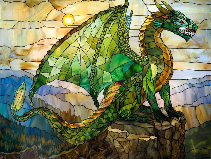 Emerald Guardian Majestic Dragon