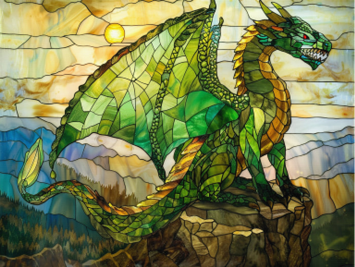 Emerald Guardian Majestic Dragon