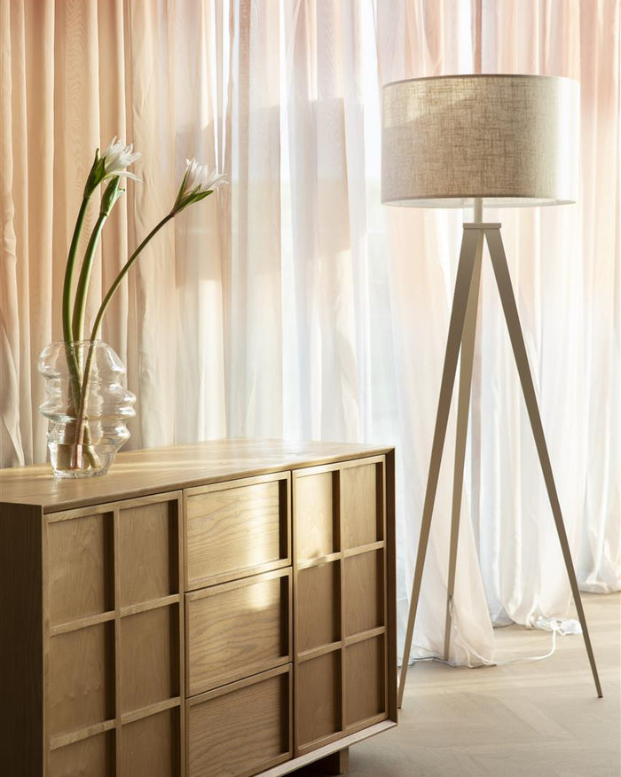 Floor Lamp Tripod- Beige