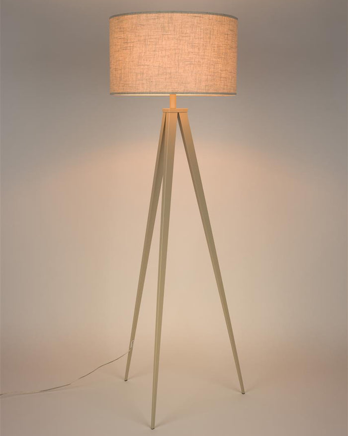 Floor Lamp Tripod- Beige