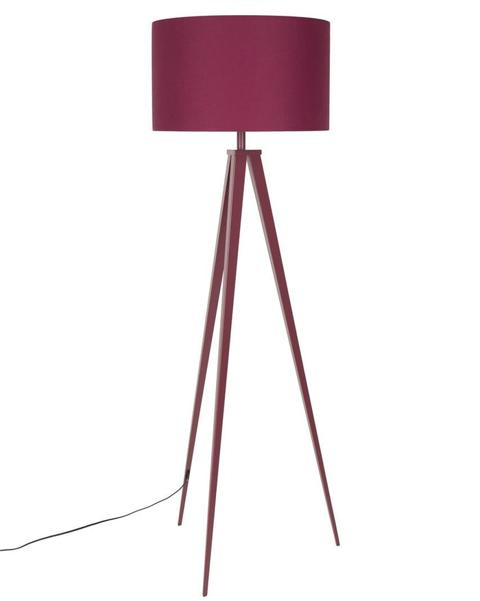 Floor Lamp Tripod- Marsala Red